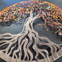 Copper Tree Of Life Metal Wall Art - 7Th Anniversary - thumbnail 3