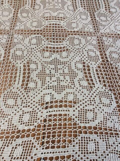 Floral Handmade Crochet Bedspread - image 1