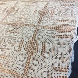 Floral Handmade Crochet Bedspread - thumbnail 4