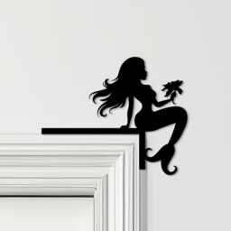 Door Topper Mermaid Kids Room Decor Various Colours Top Of Decorative Sign - Novelty Wall Decor, Frame Art, Art - thumbnail 1