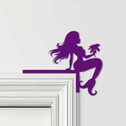 Door Topper Mermaid Kids Room Decor Various Colours Top Of Decorative Sign - Novelty Wall Decor, Frame Art, Art - thumbnail 4