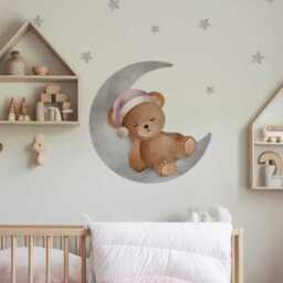 Sleepy Bear Nursery Wall Sticker