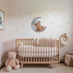 Sleepy Bear Nursery Wall Sticker - thumbnail 3