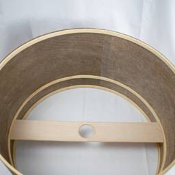 American Walnut Lampshade For Floor Lamp Or Table Lamp, Brown Wooden Veneer Light Shade, Extra Large 30cm, 36cm 40cm - thumbnail 3