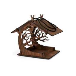Wooden Birdhouse Garden Bird Feeder House Gifts - thumbnail 4