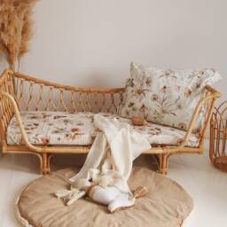 Gold Meadow On White - Fitted Sheet, Hoeslaken - thumbnail 3