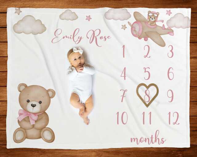 Teddy Bear Baby Blanket Crochet PATTERN Teddy Bear Bedtime Blanket