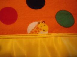 Safari Animal Flannel Receiving Blanket. Yellow Satin Binding, Lion Stitched in Center, Blanket, Baby Free Shipping