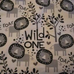 Safari Animal Flannel Receiving Blanket. Yellow Satin Binding, Lion Stitched in Center, Blanket, Baby Free Shipping - thumbnail 4