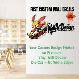 Nursery Wall Decals, Custom Decal, Your Art Printed On Removable Vinyl Or Fabric - thumbnail 1