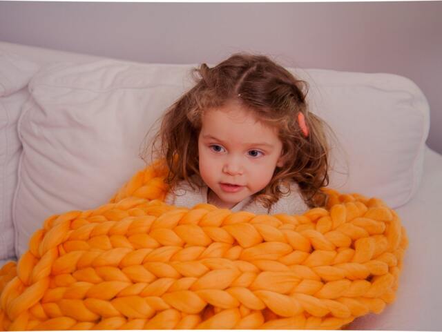 Chunky Knit Merino Wool Blanket, Bulky Throw, Gift For Her - image 1