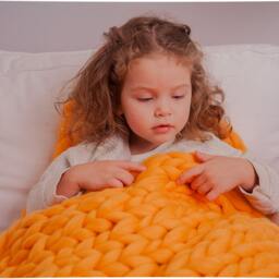 Chunky Knit Merino Wool Blanket, Bulky Throw, Gift For Her - thumbnail 2