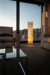 Handmade in Prague 107 cm - 3'6 Guard Lamp - Unique Design Shade Made with High Quality Nano Paper - Easy To Install Home Decor