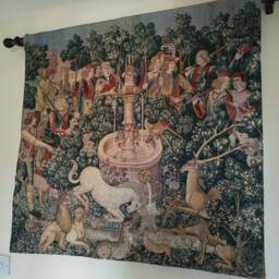 "Unicorn Tapestry Medieval ""Hunt Of The Unicorn" - thumbnail 3