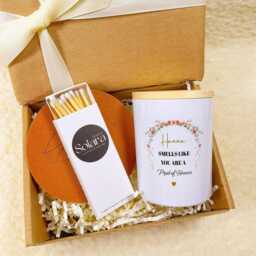 Maid Of Honour Proposal Gift Set Personalized Soy Candle & Matches