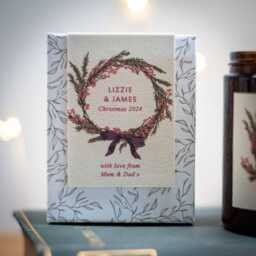Personalised Christmas Scented Candle - Gift For Her, Couple, Wife, Grandparents, Teacher - thumbnail 2
