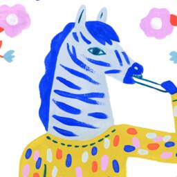 Art Print, Wall Art, Creatures Of Healthy Habits Zebra Brushing Teeth By Sarah Walsh - thumbnail 2