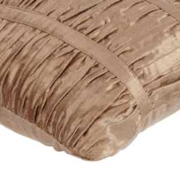 "Decorative Ruched Pearl Beige Bed Pillow 24""x24""/26""x26" - thumbnail 2
