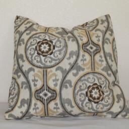 Decorative Throw Cover Magnolia Suzanni Metal Lumbar Pillow Accent Toss 14x14 16x16 18x18 20x20 22x22 - thumbnail 2