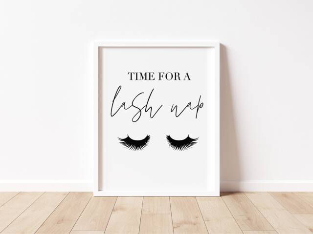 Lash Nap Salon Print - Beautician Wall Art - image 1