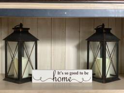 It's So Good To Be Home Wood Sign, Wall Decor, Small Art, Farmhouse Space Decor - thumbnail 1
