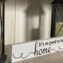It's So Good To Be Home Wood Sign, Wall Decor, Small Art, Farmhouse Space Decor - thumbnail 2