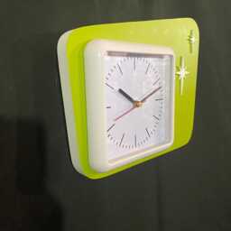 Mid Century Modern Wall Clock, Indoors, Atomic Retro, Starburst Design, Bathroom Or Spa, Silent Quarts Movment - thumbnail 2