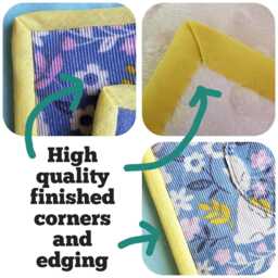 Keepsake Baby Clothes Memory Quilt With Name, Comfort Blanket Size, Professionally Made Sentimental Fabric - thumbnail 3