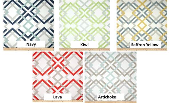 "Pair 25 Or 50"" Wide Premier Print Winston Print Rod Pocket Panels Drapes Cafe Curtain 24 48 63 72 84 96 108 120" - image 1