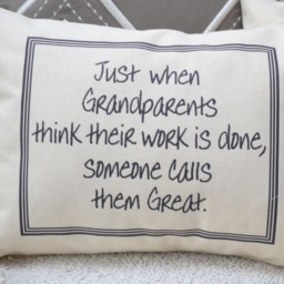 Personalized Pillow, Great Grandparent Announcement, Pregnancy Reveal, Mother's Day Personalized Grandmother Gift - thumbnail 2
