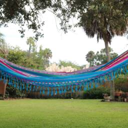 Vibrant Inca Hammock - Lightweight, Double, Handmade Ultra-Comfy For Outdoor Bliss & Relaxation - thumbnail 3