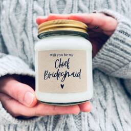 Bridesmaid Proposal Candle, Will You Be My Bridesmaid, Hen Party, Bide Squad, Maid Of Honour Gift, Chief - thumbnail 3