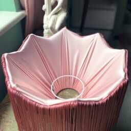 Handmade Velvet Fringe Lampshade, Art Deco Style, 16 - thumbnail 3