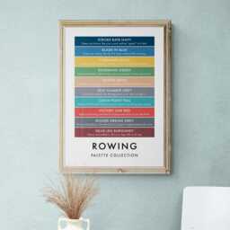 Rowing Funny Colour Palette Print, Sports Gift, Poster Wall Art - thumbnail 3