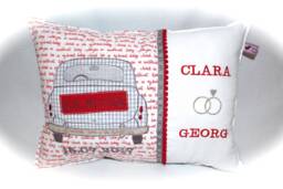 Wedding Gift Name Pillow Bridal Couple Money With - thumbnail 1