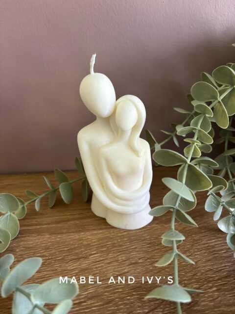 Couple in Love Abstract Sculpture Handmade Candle Statement Fragranced Luxury Soy Wax - image 1