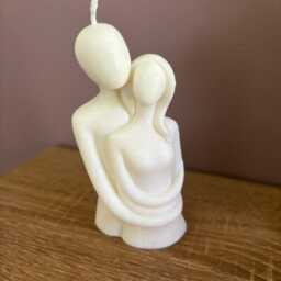Couple in Love Abstract Sculpture Handmade Candle Statement Fragranced Luxury Soy Wax - thumbnail 2