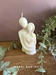 Couple in Love Abstract Sculpture Handmade Candle Statement Fragranced Luxury Soy Wax - thumbnail 1