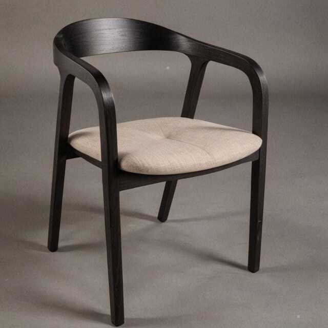 Dining Chair, Wood Accent For Room, Patio, Terrace, Bedroom & Lounge, Mid Century - image 1