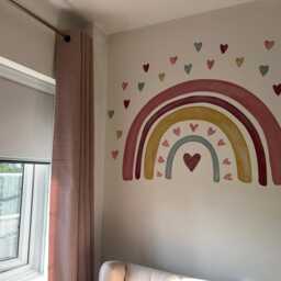 Loving Heart Rainbow Nursery Wall Sticker - thumbnail 3
