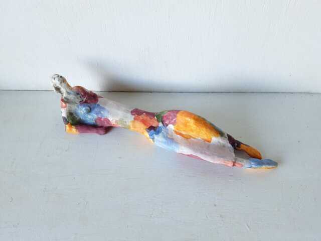 Art Deco Ceramic Female Sculpture Bohemian Tabletop Or Wall - image 1