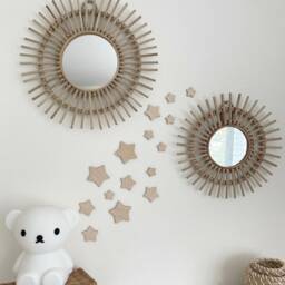 Birch Ply Star Wall Art, Nursery Decor, Set Of 15 - thumbnail 2