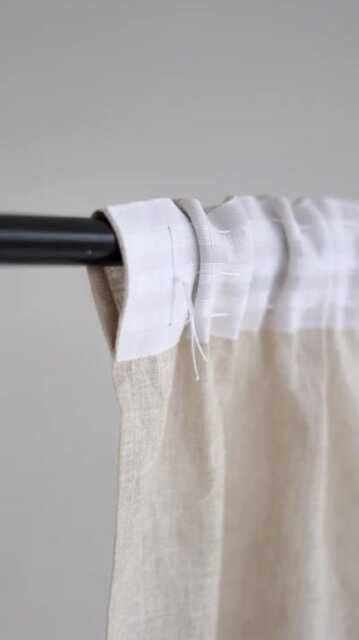 Boho Curtain For Living Room, Ivory Window Curtain, Minimalist Linen Sheer Bedroom, Farmhouse Mothers Day Gift Idea - image 1
