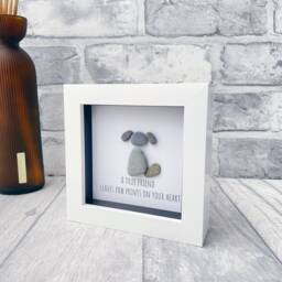 Gifts For Dog Lover, Memorial Gift, Portrait, Unusual Women, Pebble Art Dog, Pet Lover Ideas, Keepsake Gift - thumbnail 3