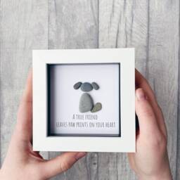 Gifts For Dog Lover, Memorial Gift, Portrait, Unusual Women, Pebble Art Dog, Pet Lover Ideas, Keepsake Gift - thumbnail 2