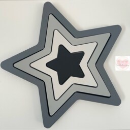 Stacking Stars Shelf Decor Nursery Or Childrens Bedroom Ornament - thumbnail 3