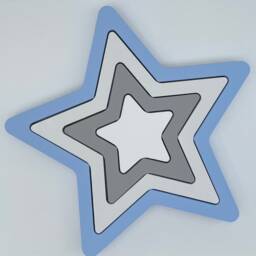 Stacking Stars Shelf Decor Nursery Or Childrens Bedroom Ornament - thumbnail 2