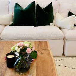 Dark Green Pillow Cover/Italian Velvet Lumbar Moss Covers 20 X Forest - thumbnail 2