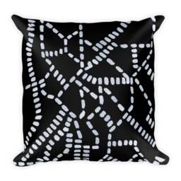 Black & White Accent Pillow Modern Home Decor - thumbnail 4