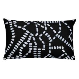Black & White Accent Pillow Modern Home Decor - thumbnail 2